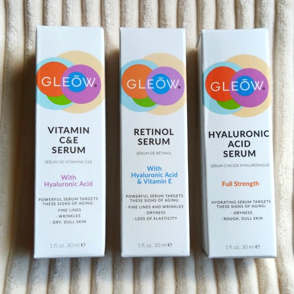 Hyaluronic Acid Retinol Serum Skincare Complex Trio NEW 1 fl.oz × 3